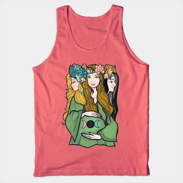 Triple Goddess Tank Top by kokodiablo